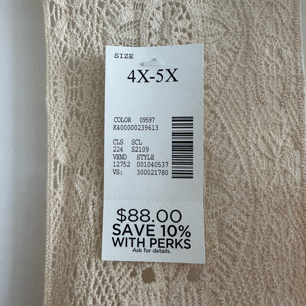 Women’s plus size beautiful lace vest. 4X/5X brand new never worn. - Picture 4 of 14